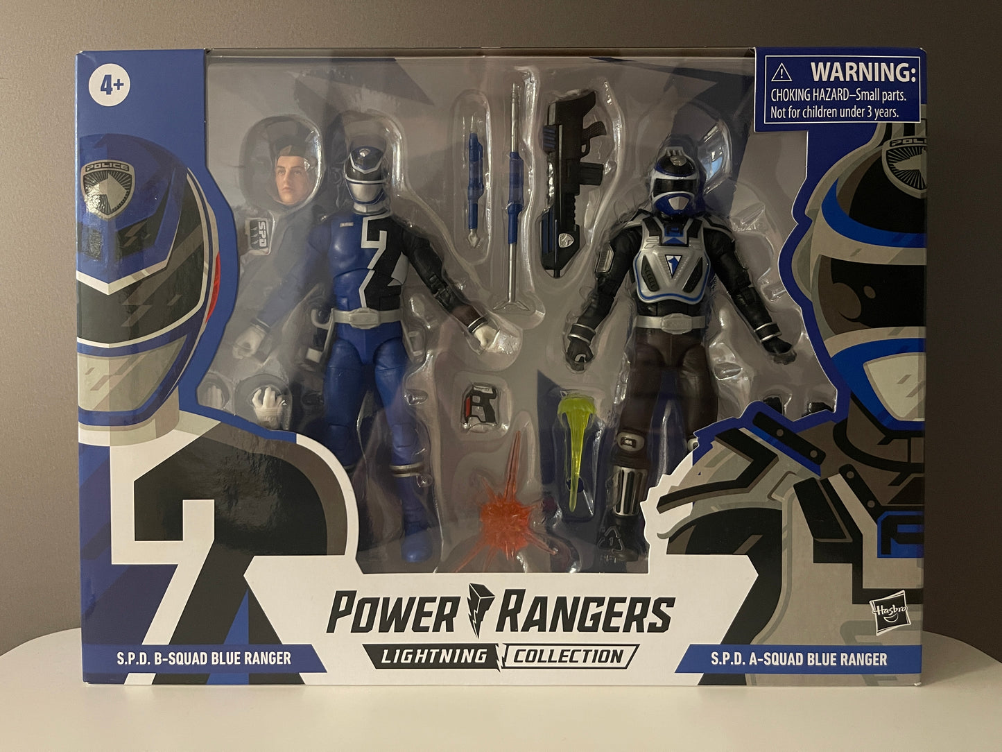 Collection Power Rangers Lightning Ranger bleu de l'escouade A Ranger bleu de l'escouade B