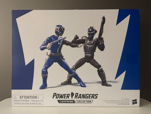 Power Rangers Lightning Collection A-Squad Blue Ranger B-Squad Blue Ranger