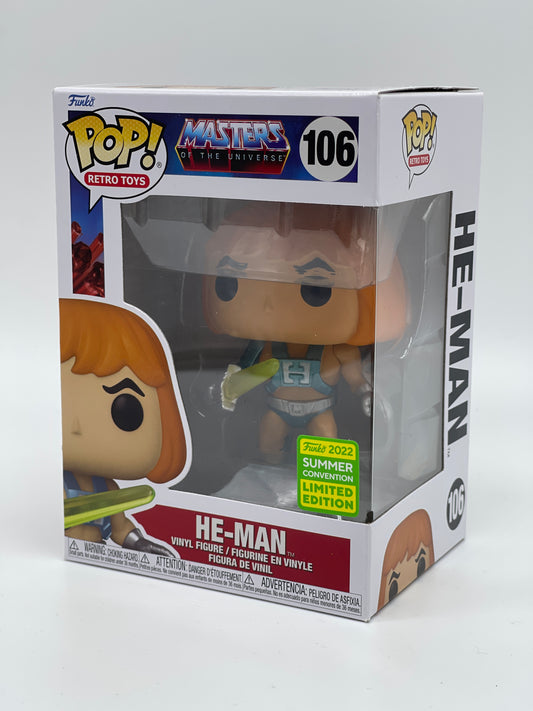 Funko Pop! Retro Toys "He-Man" #106 SDCC Exclusive Masters of the Universe 2022