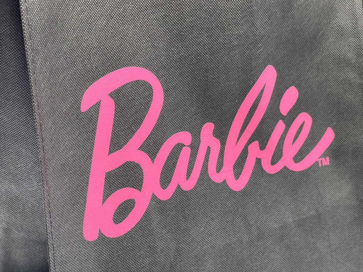 Sac de transport Barbie original avec logo Barbie noir/rose (Mattel)