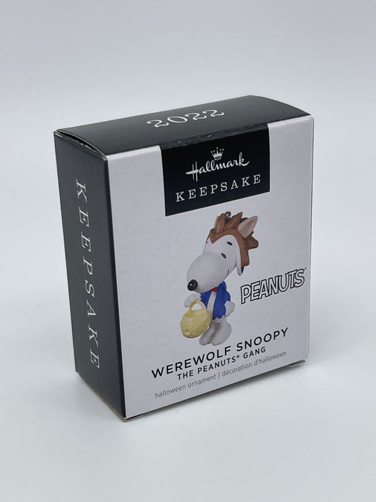 Hallmark Ornaments Keepsake 2022 "Werewolf Snoopy Peanuts Gang" Mikrofigur