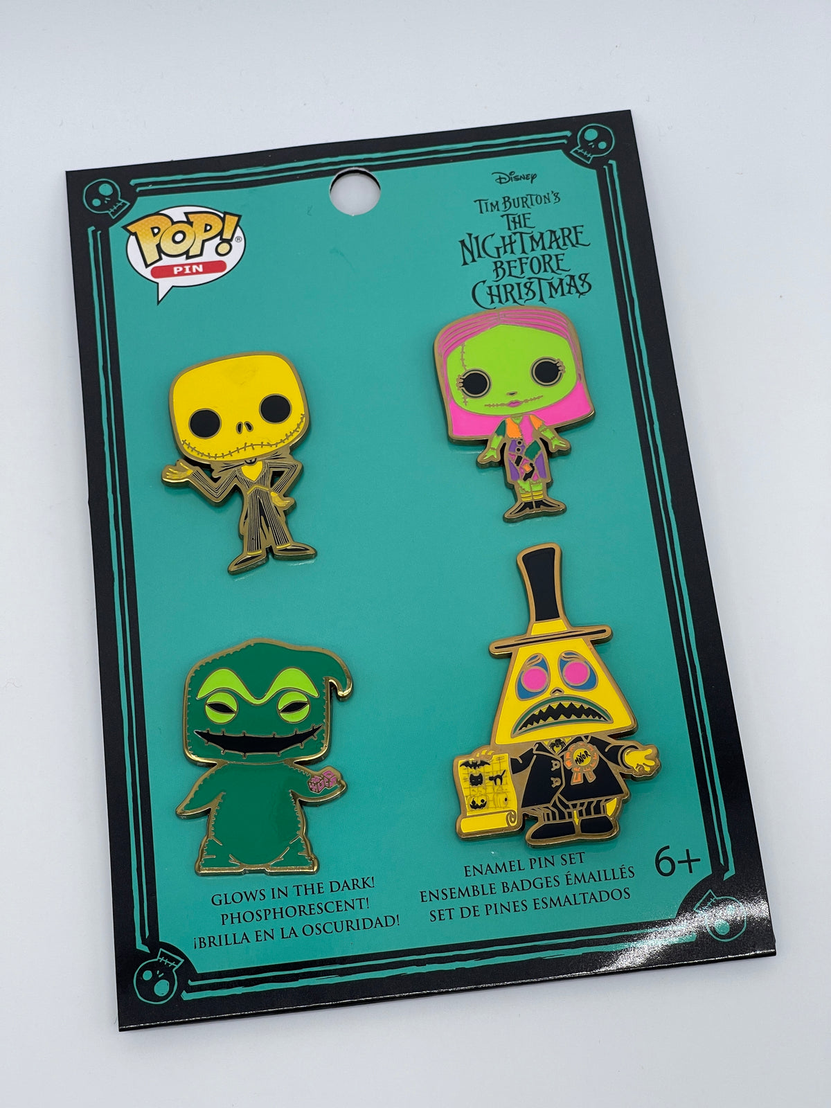 Pin's Funko Pop L'Étrange Noël de Monsieur Jack de Tim Burton, 4 pièces (2022)