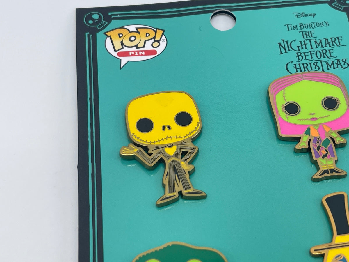 Pin's Funko Pop L'Étrange Noël de Monsieur Jack de Tim Burton, 4 pièces (2022)