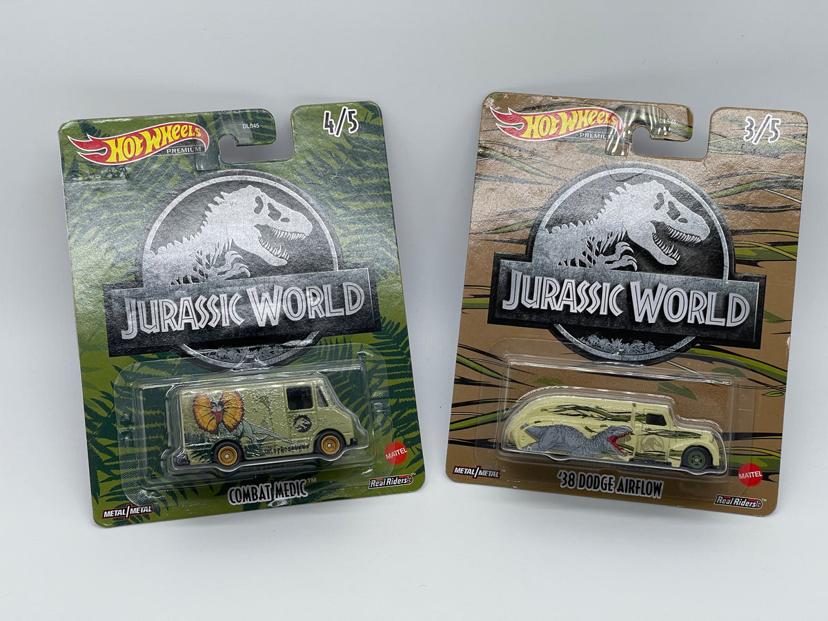 Jurassic World Hot Wheels Premium Real Riders Fahrzeugauswahl (Mattel, 2021) - End of Toys Store