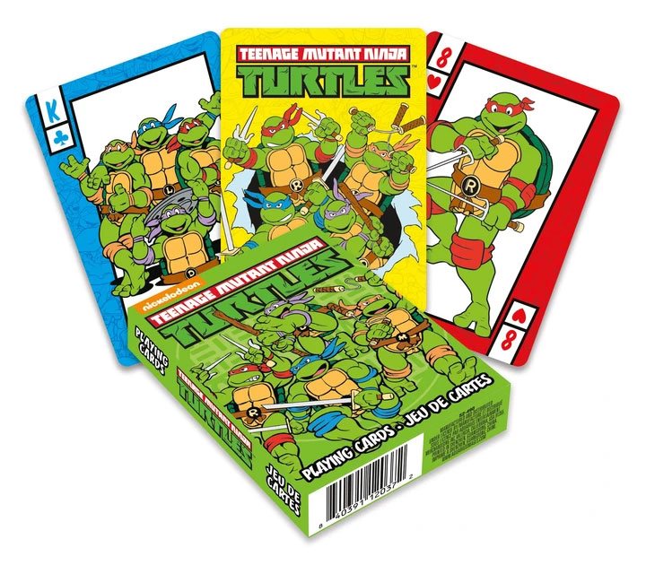 Teenage Mutant Ninja Turtles Spielkarten Retro Look Pokerkarten 54 Stück