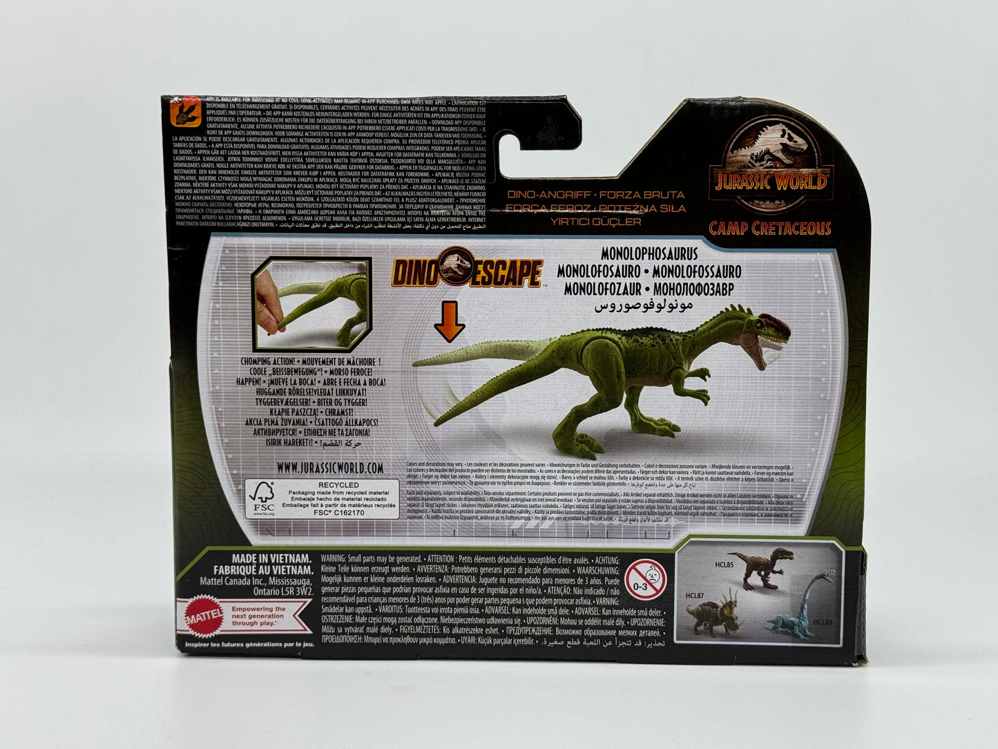 Jurassic World Camp Cretaceous "Monolophosaurus" Dino Escape Fierce Force Netflix