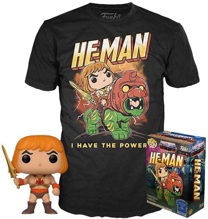 Funko Pop Tees Masters of the Universe He-Man Glows in the Dark + T-Shirt (M)