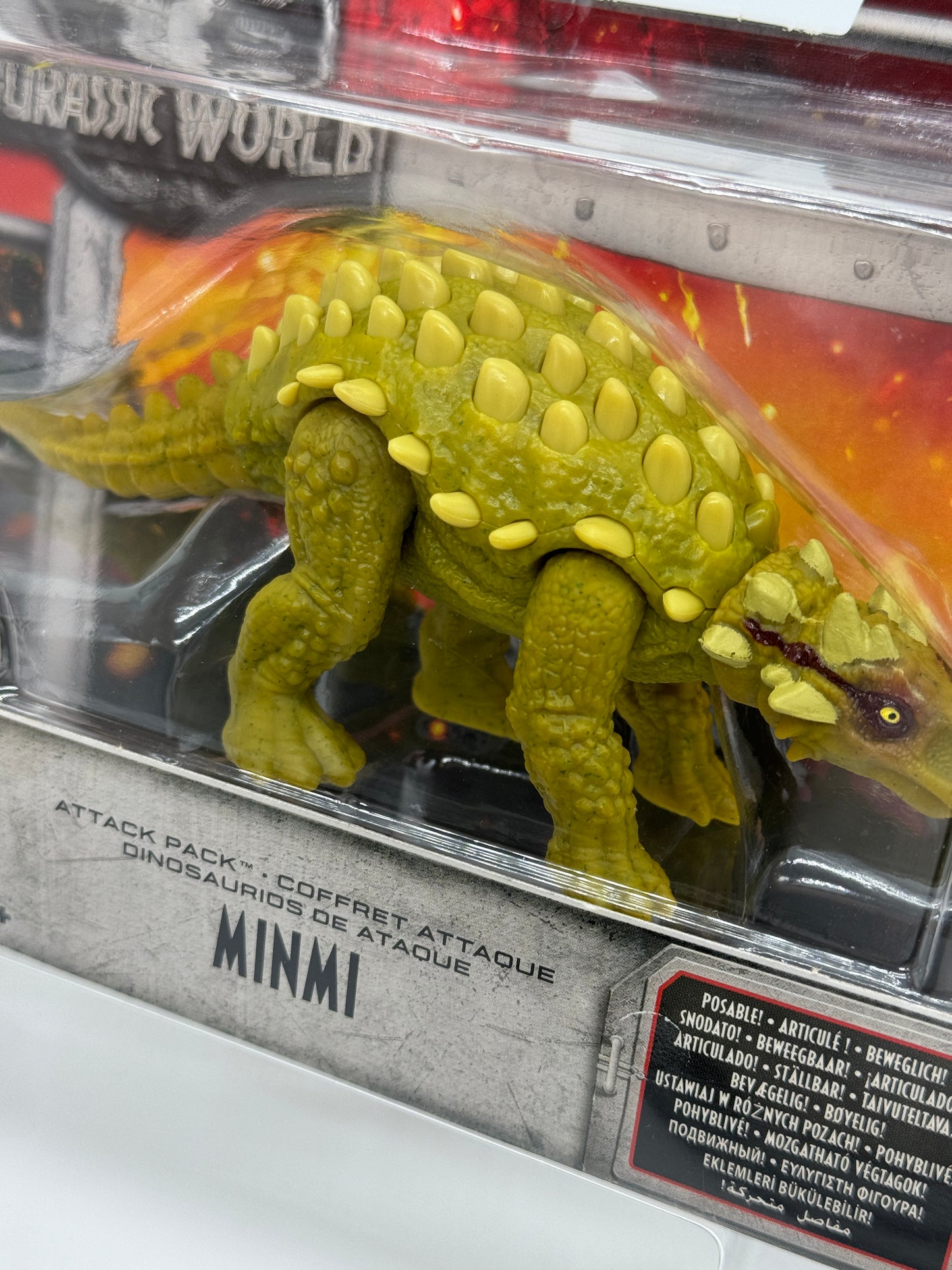 Jurassic World "Minmi" - Attack Pack, voll beweglich, Mattel (2018)