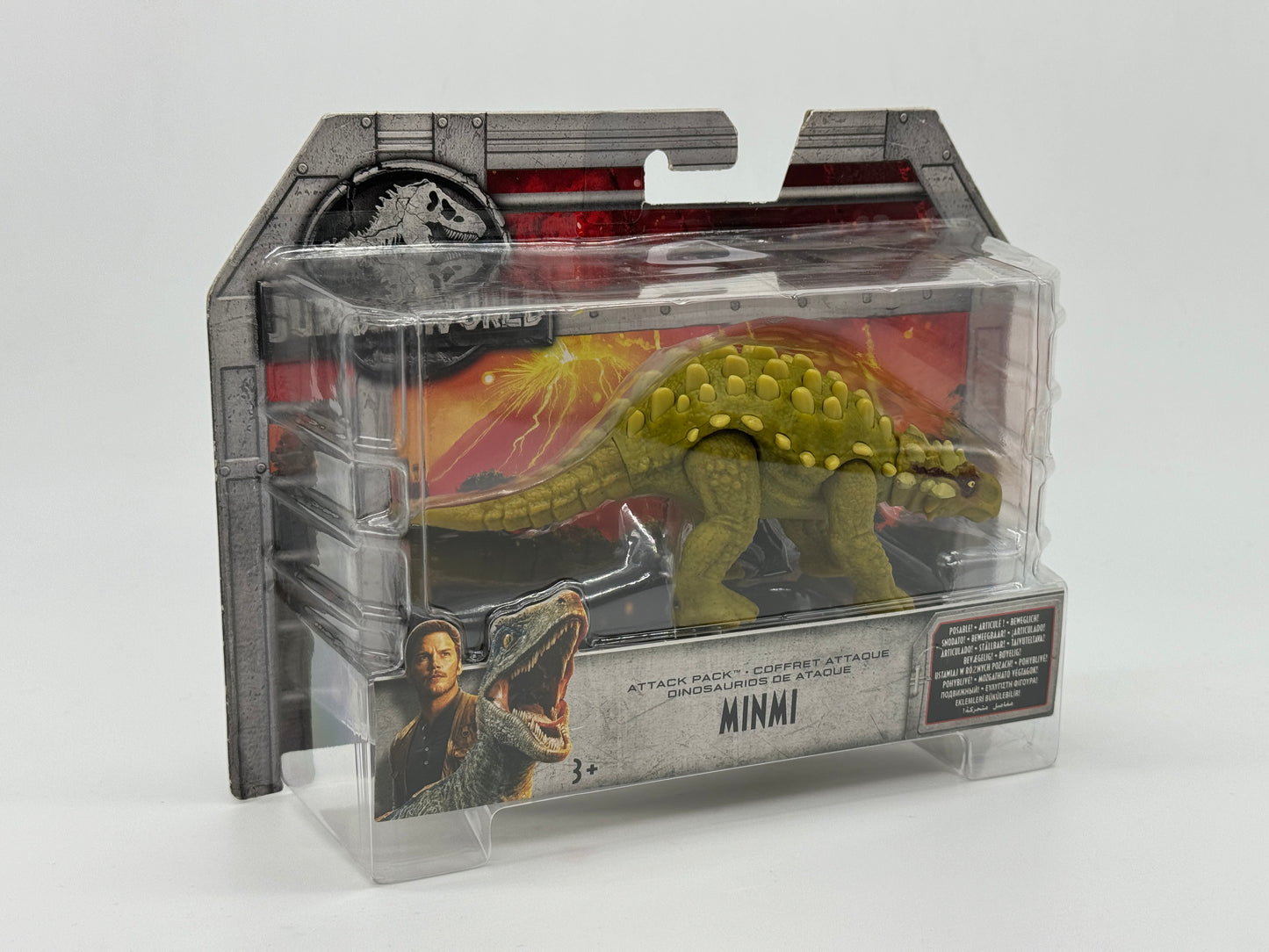 Jurassic World "Minmi" - Attack Pack, voll beweglich, Mattel (2018)