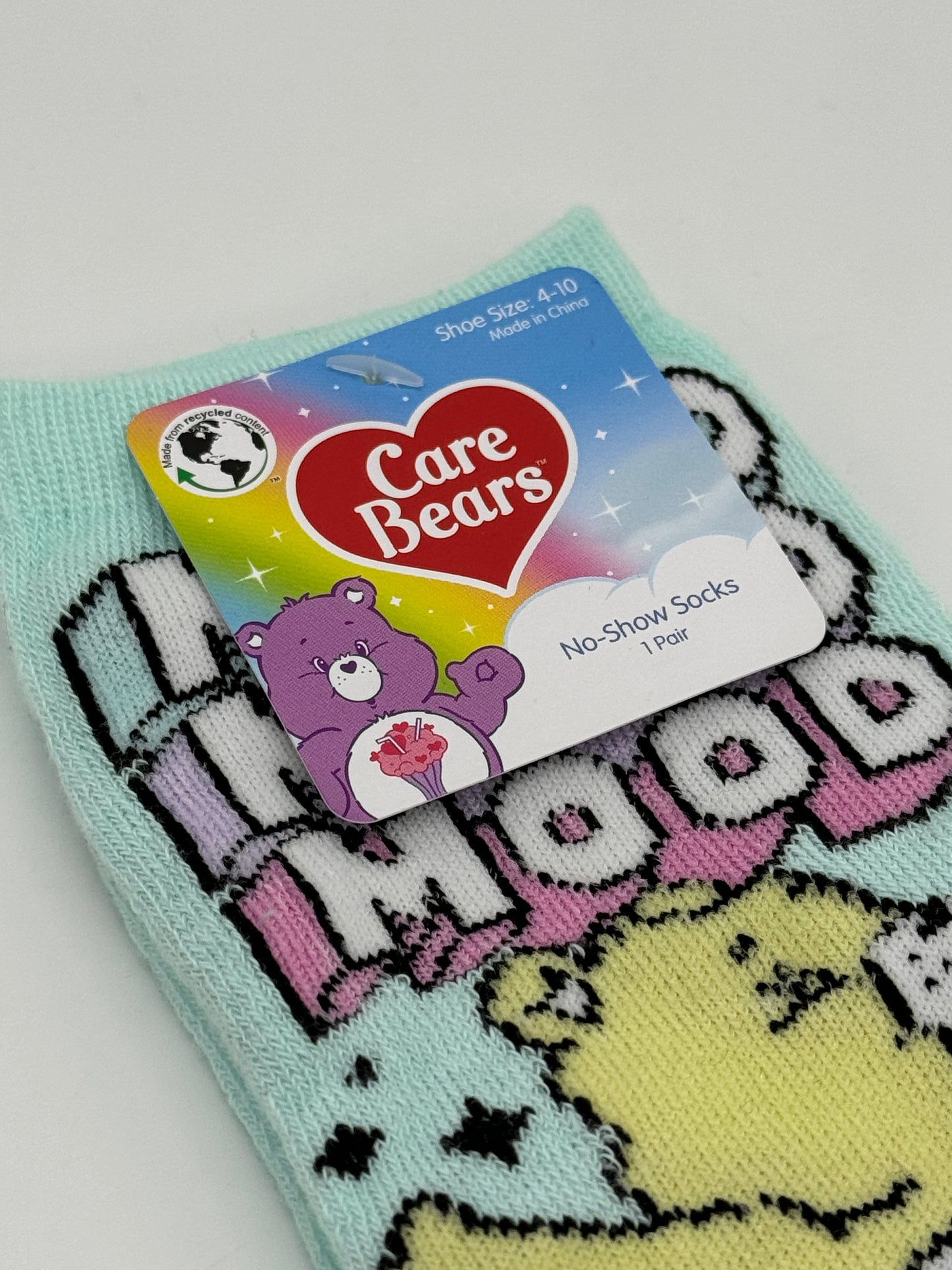 Care Bears "Socken Mood Mood Mood" Gr. 4-10 Türkis Vintage Look (Cloudco)