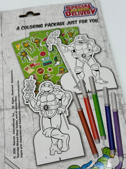 Teenage Mutant Ninja Turtles "Pop Out Malspaß Coloring Activity Kit" mit 50 Sticker