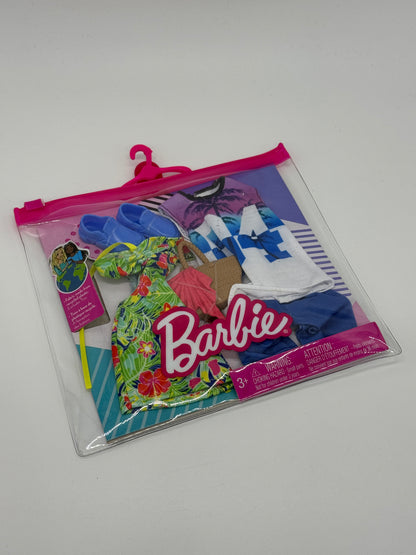Barbie Ken Fashions Zubehör "Tropical Dress & Jersey" Big Pack mit Zubehör (Mattel)