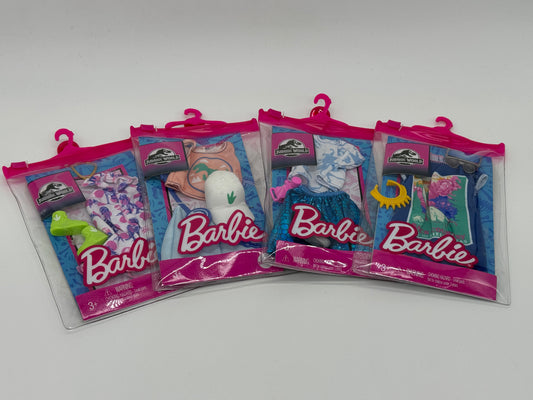 Barbie Accessories - Jurassic World Outfits - Different Variants Universal Studios 