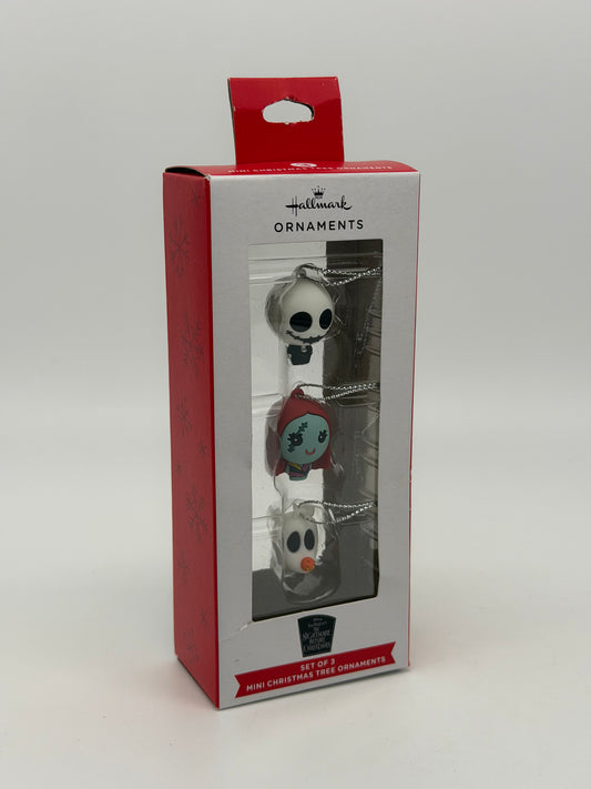 Hallmark Ornaments "Nightmare Before Christmas 3er Set" Mini Weihnachtsbaum Ornamente (2025)
