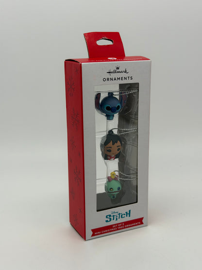 Hallmark Ornaments "Disney Stitch 3er Set" Mini Weihnachtsbaum Ornamente (2025)