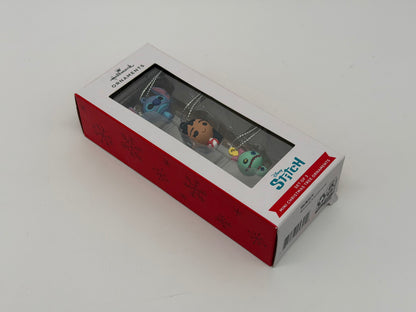 Hallmark Ornaments "Disney Stitch 3er Set" Mini Weihnachtsbaum Ornamente (2025)
