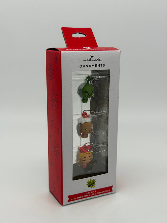 Hallmark Ornaments "The Grinch 3er Set" Mini Weihnachtsbaum Ornamente (2025)