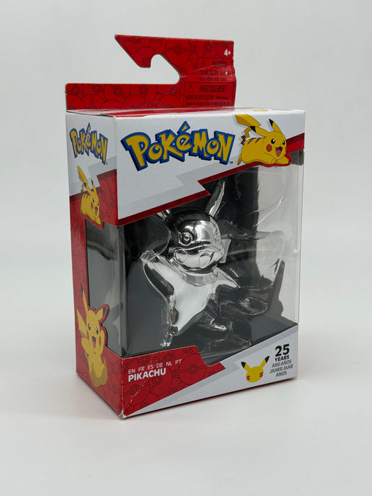 Pokémon "Pikachu" 25 Jahre Jubiläumsfigur Silberoptik Nintendo (Jazwares)