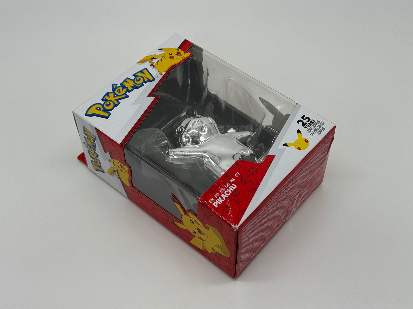 Pokémon "Pikachu" 25 Jahre Jubiläumsfigur Silberoptik Nintendo (Jazwares)