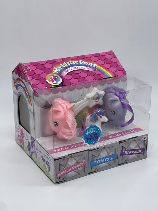 My little Pony "Cotton Candy, Glory, Blossom" 1983 Collection 40 Jahre B-WARE (2023)