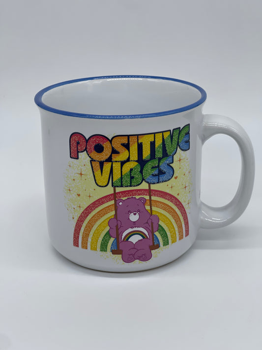 Die Glücksbärchis "Tasse / Becher / Mug" Care Bears Positive Vibes Retro Look