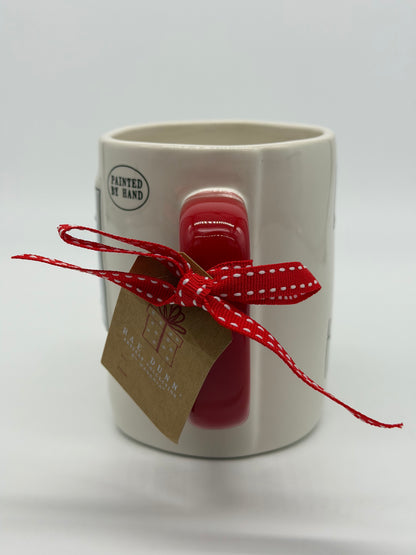 Rae Dunn Tasse "Deck the Halls" Weihnachten Kaffeebecher Artisan Collection by Magenta (2025)