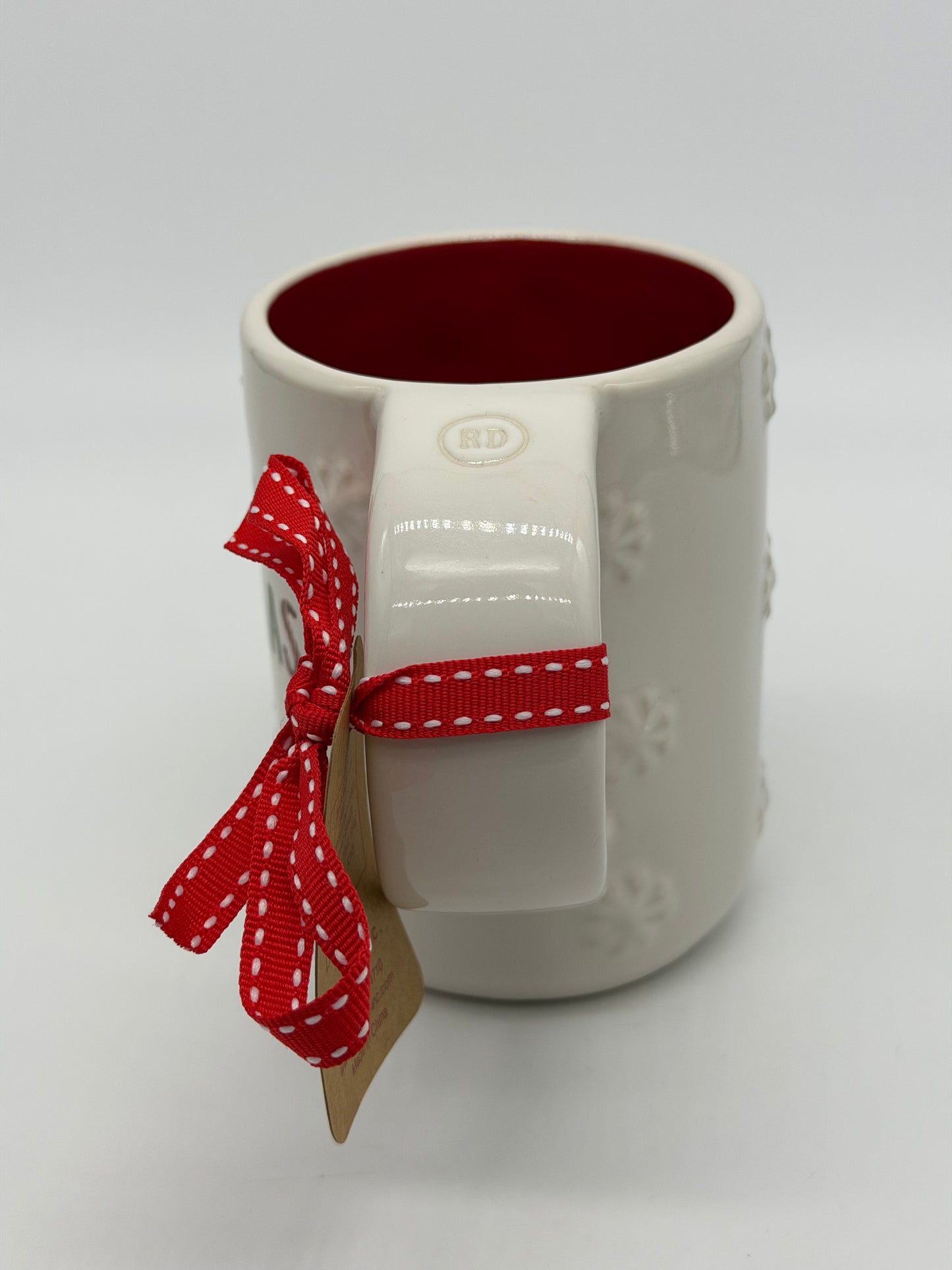 Rae Dunn Tasse "Merry Christmas mit Schneeflocken" Kaffeebecher Artisan Collection by Magenta (2025)