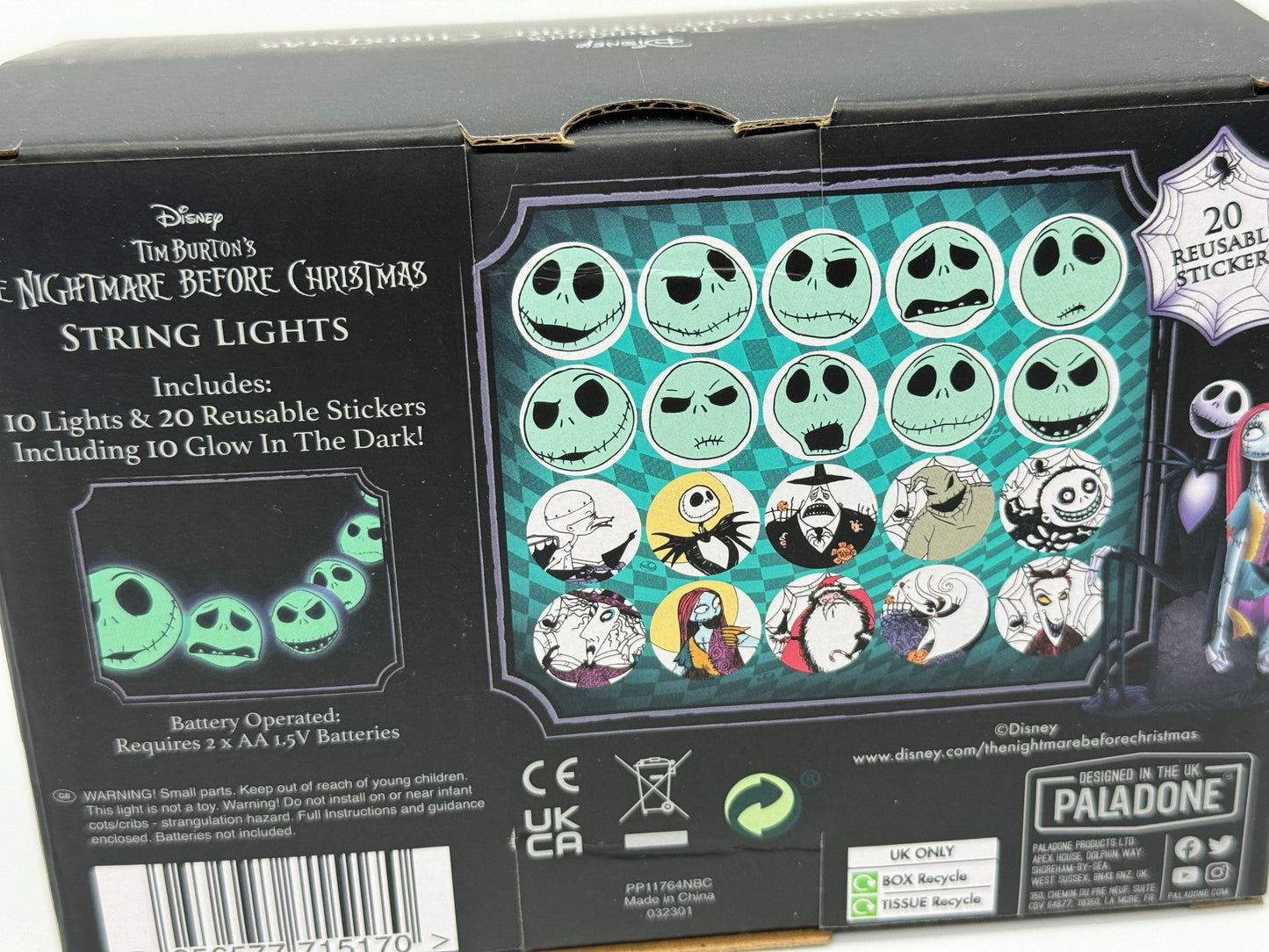L'Étrange Noël de Monsieur Jack « Guirlande lumineuse avec 10 lumières et 20 autocollants » (2023)