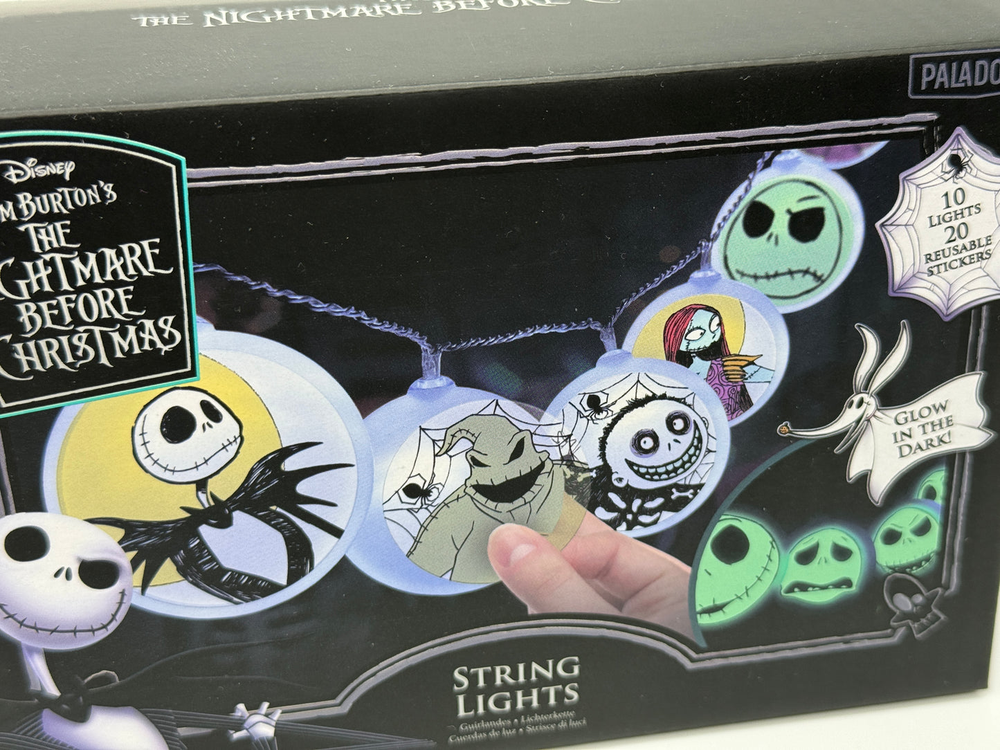 The Nightmare before Christmas "Lichterkette mit 10 Lichtern und 20 Stickern" (2023)