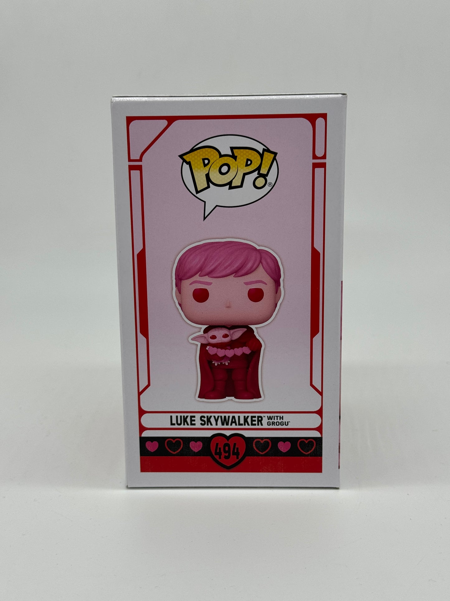 Funko Pop! Star Wars « Luke Skywalker avec Grogu » Édition Saint-Valentin n° 494 (2021) 