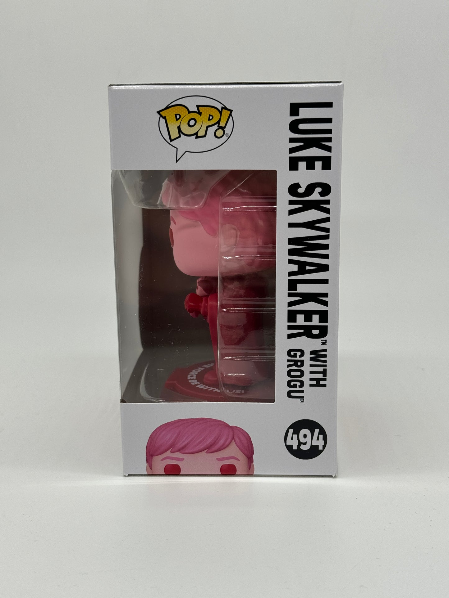 Funko Pop! Star Wars « Luke Skywalker avec Grogu » Édition Saint-Valentin n° 494 (2021) 