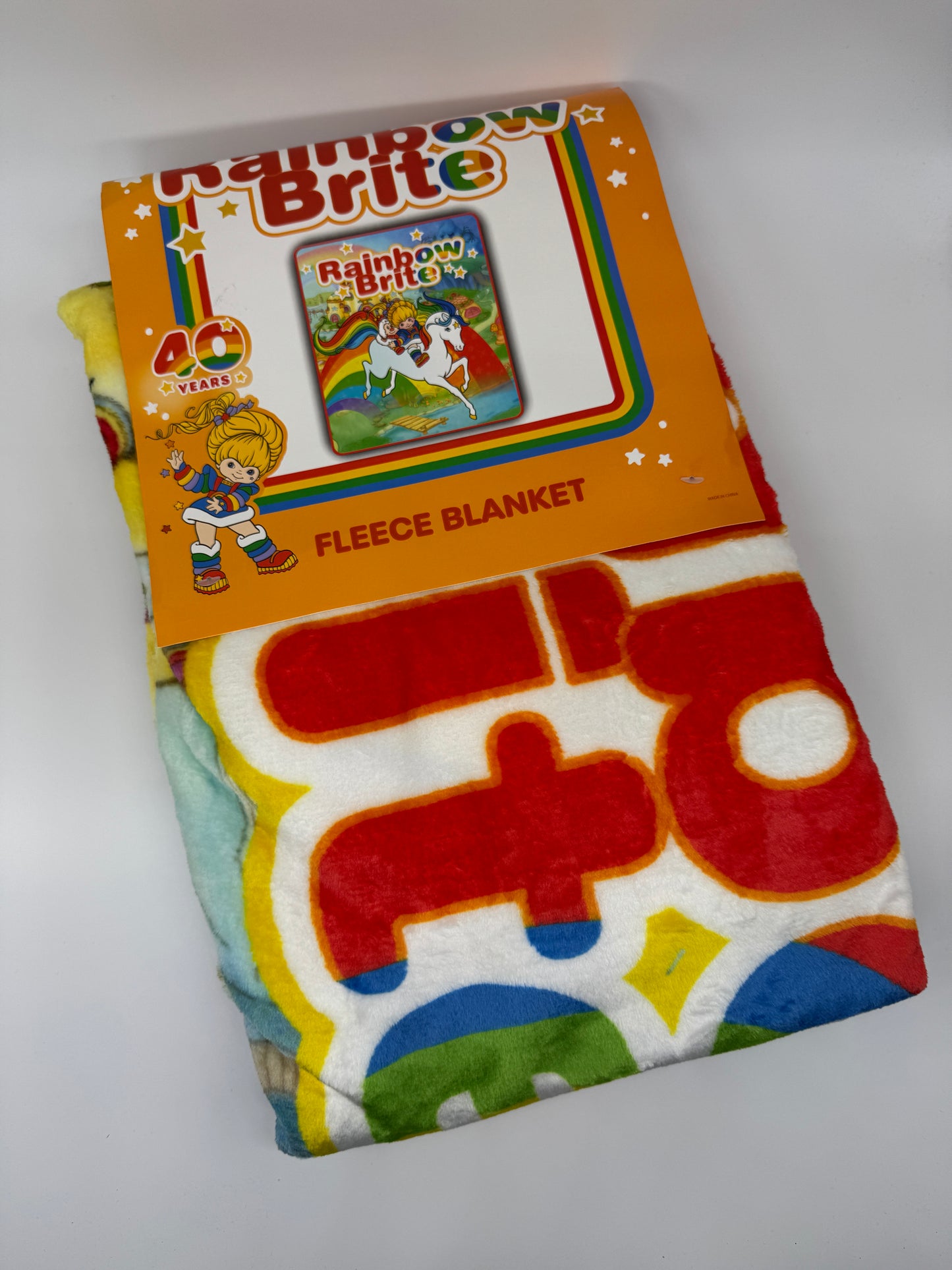 Regina Regenbogen "Fleecedecke" 127 x 152 cm Rainbow Brite 40 Jahre Anniversary