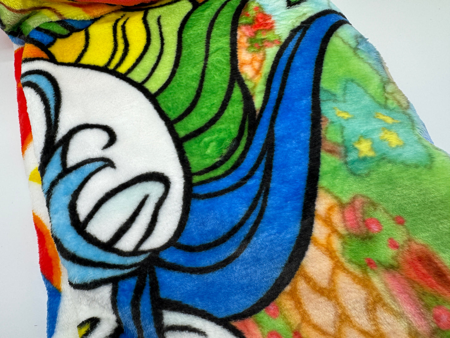 Regina Regenbogen "Fleecedecke" 127 x 152 cm Rainbow Brite 40 Jahre Anniversary