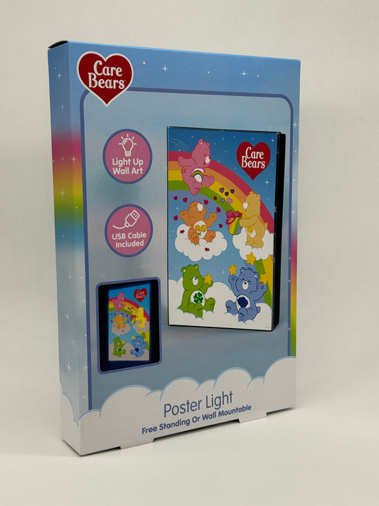 Care Bears Glücksbärchi "Poster mit Leuchtfunktion im Retro Look" inkl. USB Kabel