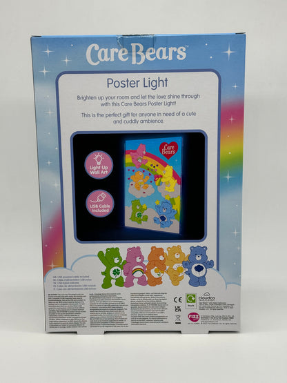 Care Bears Glücksbärchi "Poster mit Leuchtfunktion im Retro Look" inkl. USB Kabel