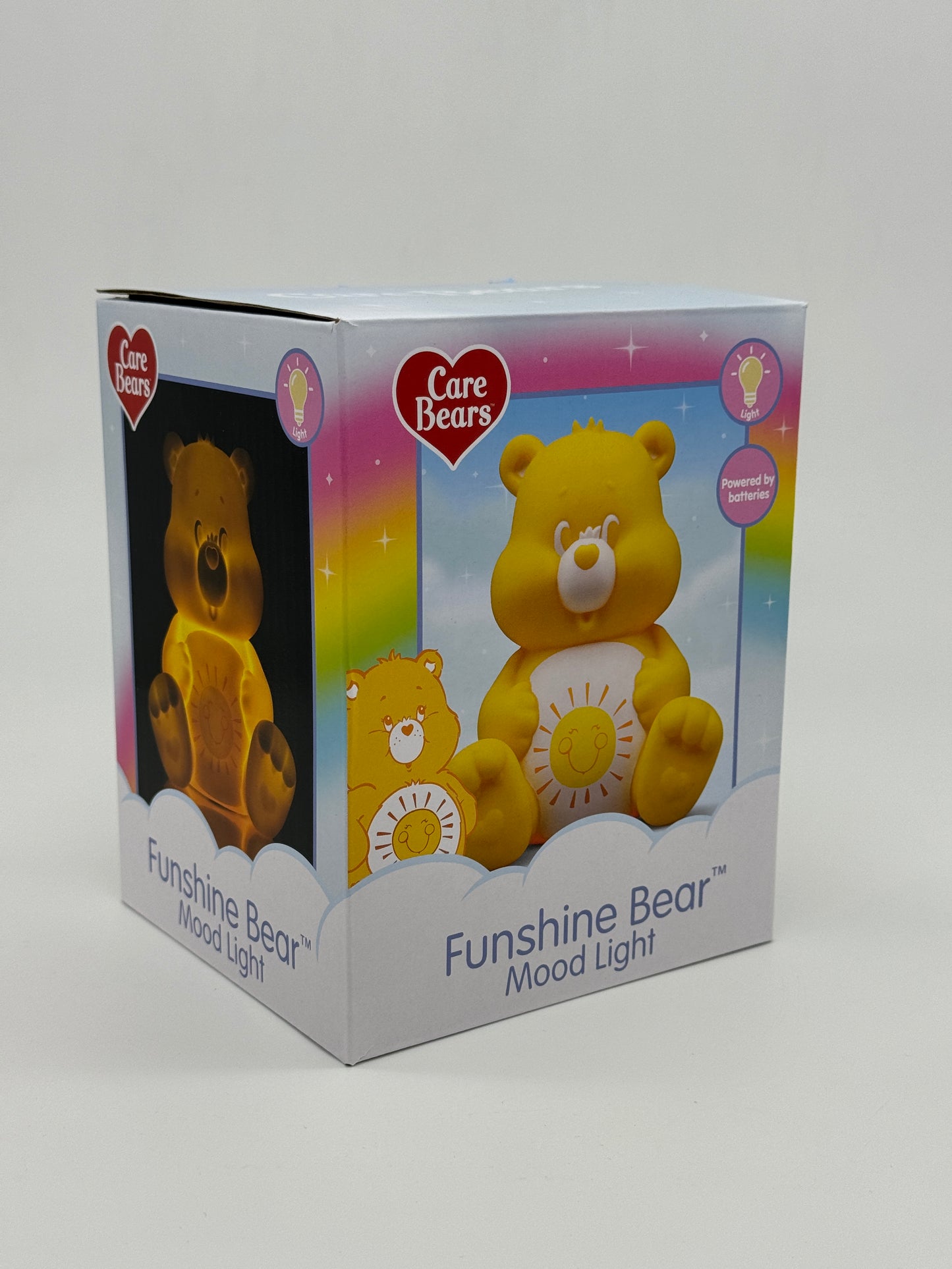 Care Bears Glücksbärchi "Mood Light / Nachtlicht Lampe" Funshine Bear Belly Badge