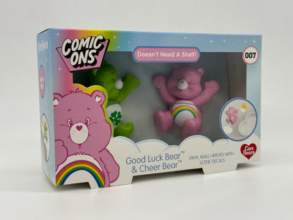 Care Bears Glücksbärchi "Good Luck Bear & Cheer Bear" Vinyl Wand Figuren mit Stickern