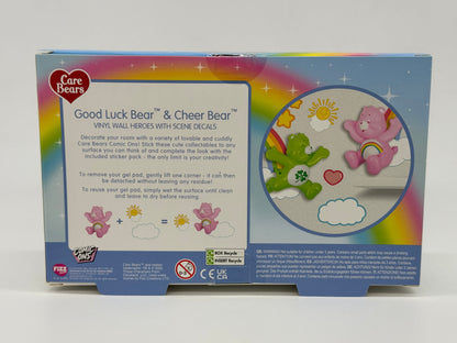 Care Bears Glücksbärchi "Good Luck Bear & Cheer Bear" Vinyl Wand Figuren mit Stickern