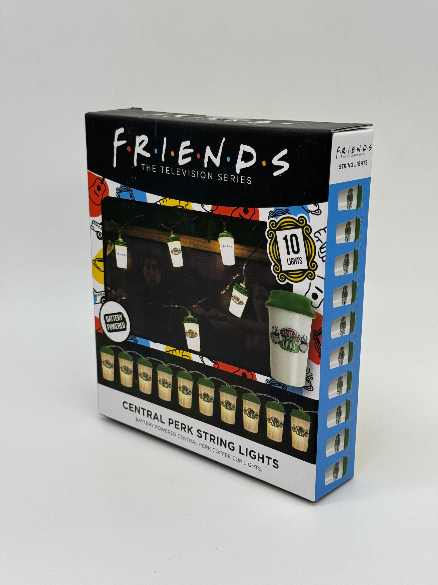 Friends "Lichterkette" Central Perk Coffee To-Go Becher Stil batteriebetrieben (10 Lichter)