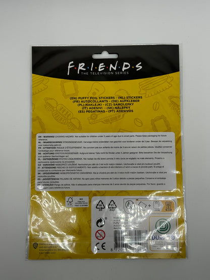 Friends "3D Sticker Aufkleber Set" Central Perk, Truthahn, Lobster u.v.m. (16 Sticker)