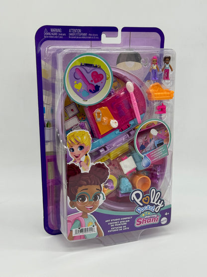 Polly Pocket "Kunstatelier Schatulle" Starring Shani mit 12 Pop & Swap Teilen (2021)