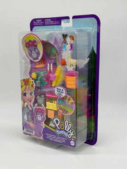 Polly Pocket "Lama Campingspaß Schatulle" Tiny Worlds, Big Surprises mit Zubehör (2022)