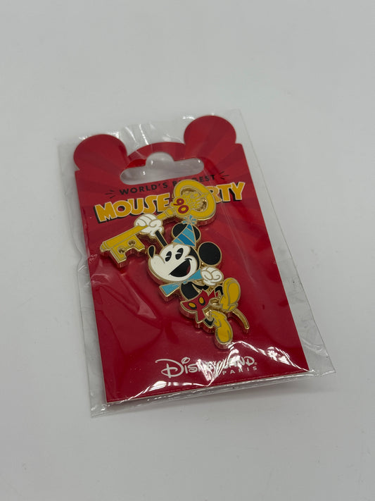 Disney Sammelpin "World's Biggest Mouse Party 90 Jahre" Trading Pin Disneyland Paris
