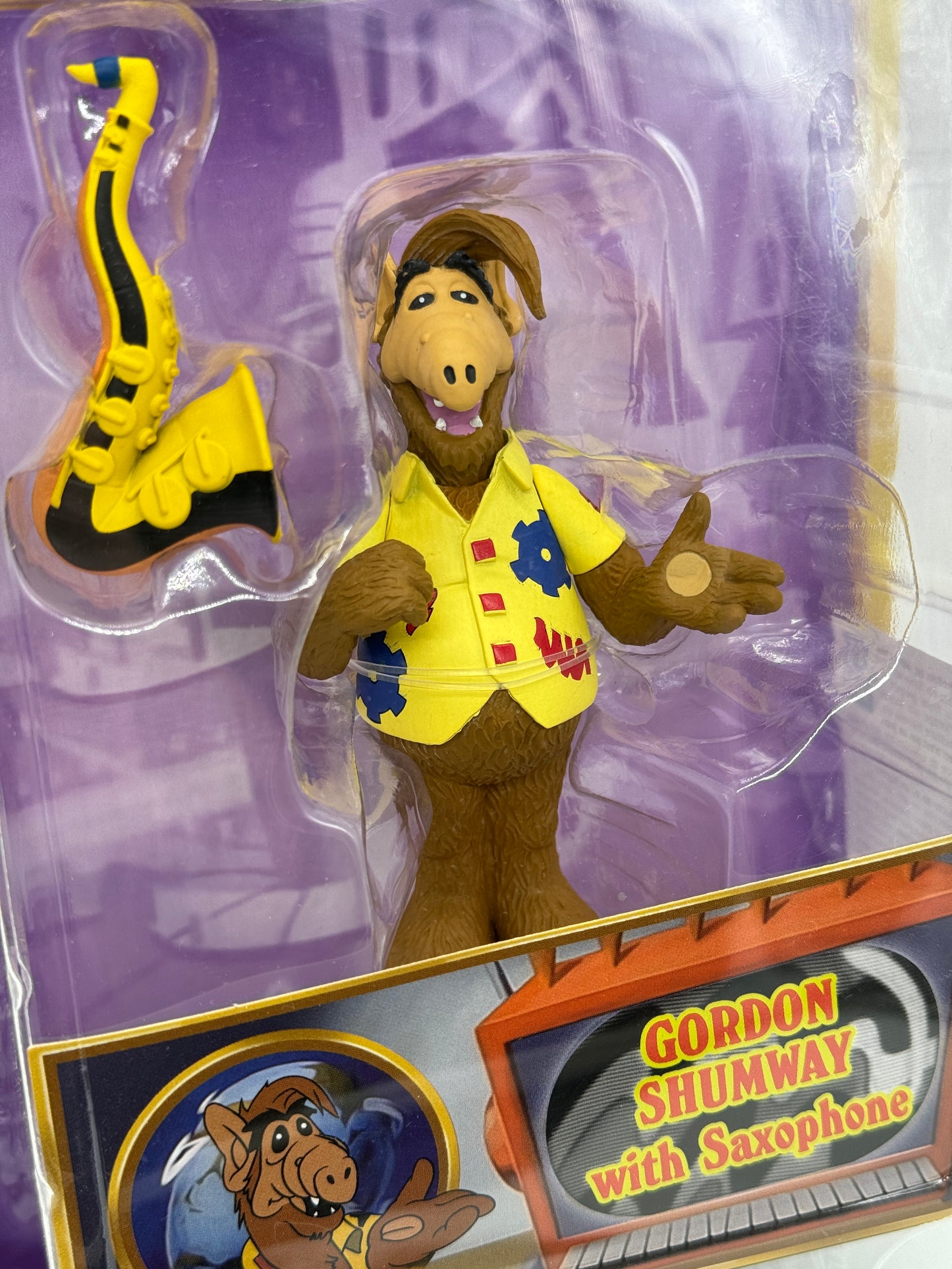 Alf Sammlerfigur "Gordon Shumway mit Saxophon" Melmac Toony Classic Neca (2023)