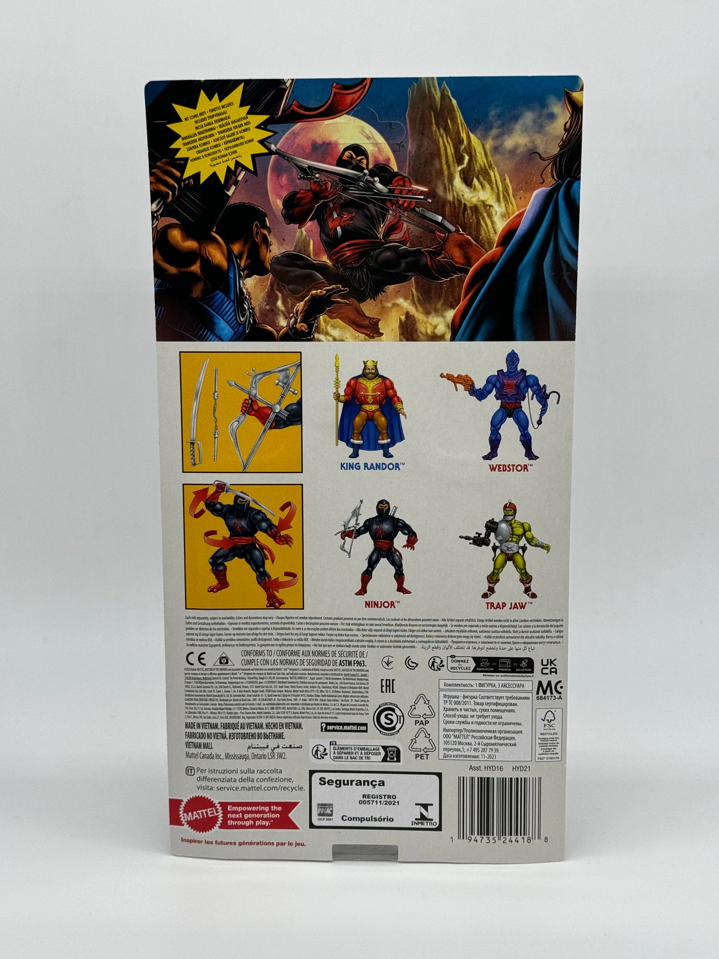 Masters of the Universe Origins "Ninjor" Neuauflage 2023 unpunched MOTU (Mattel)