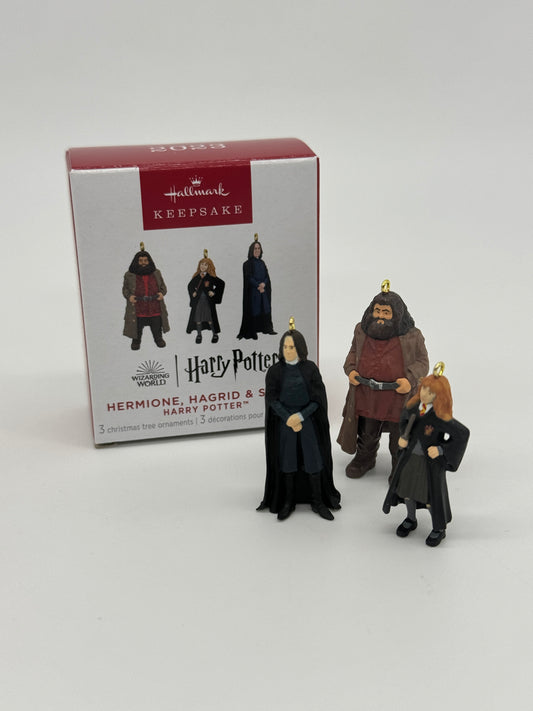 Hallmark Ornaments "Harry Potter Hermione, Hagrid & Snape" Keepsake 2023 Mikrofigur