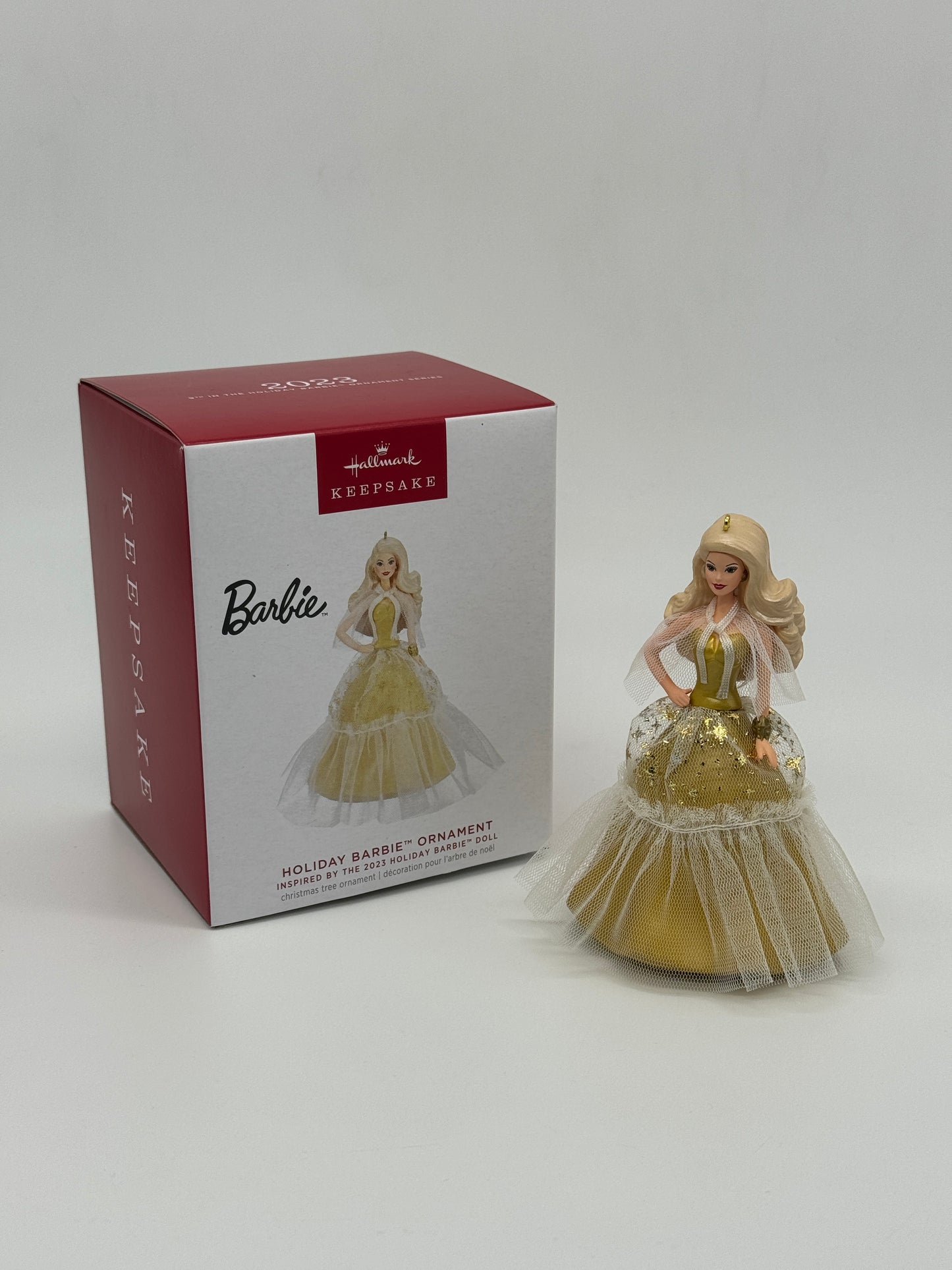 Hallmark Ornaments "Holiday Barbie Ornament" Inspired by Barbie Doll Keepsake (2023)