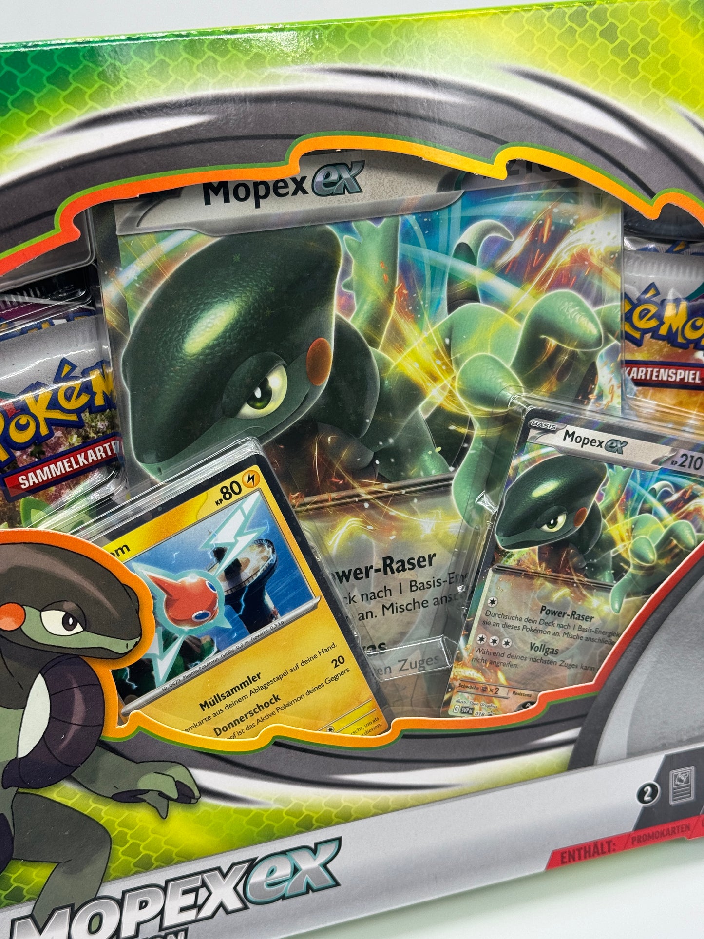 Pokémon "Mopex-Ex Kollektion" Pack, 4 Boosterpacks, Holokarten uvm. (2023)