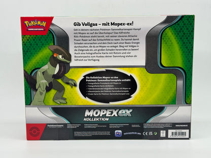 Pokémon "Mopex-Ex Kollektion" Pack, 4 Boosterpacks, Holokarten uvm. (2023)