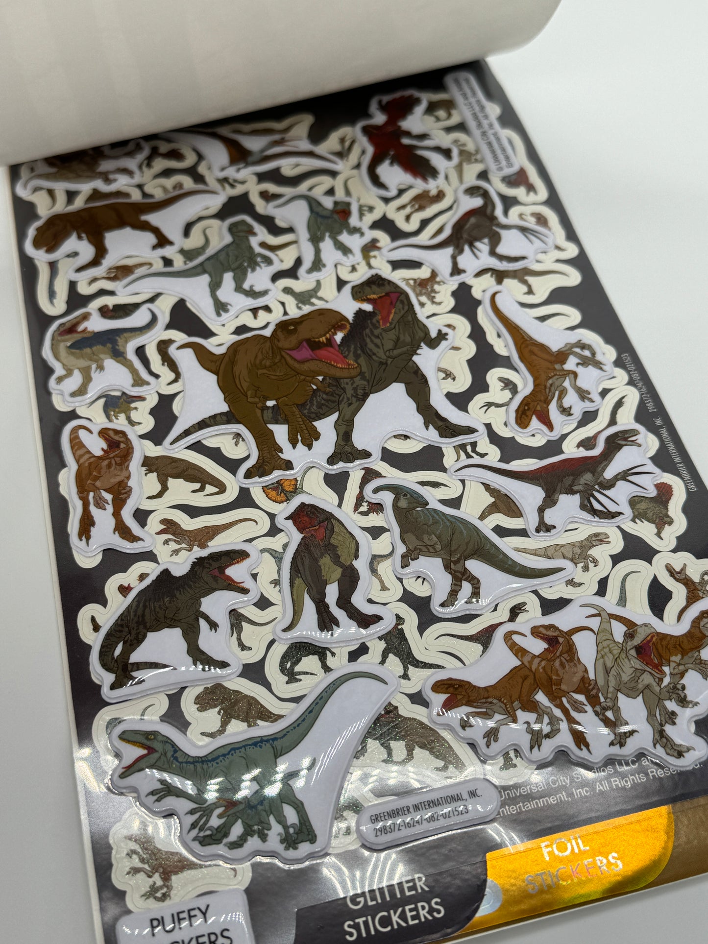 Jurassic World Dominion "150 Sticker" 3D-, Glitter-, Folien- und Glossy-Sticker (2023)